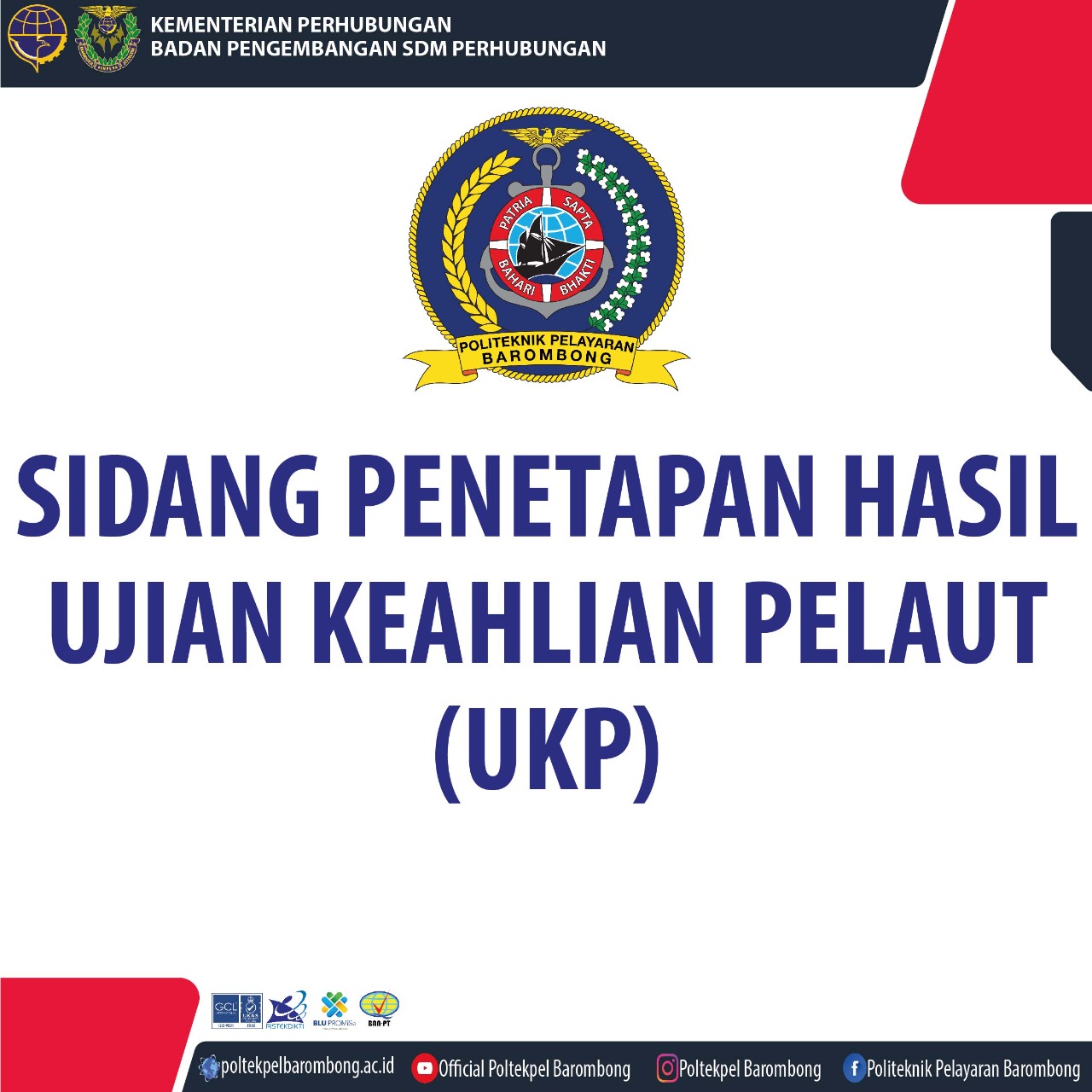 Read more about the article Sidang Hasil Ujian Keahlian Pelaut (UKP) Periode 20-24 November 2023