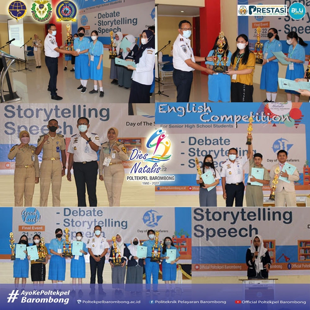 You are currently viewing In celebrating the 42nd Dies Natalies, Barombong Maritime Polytechnic held an English Competition in 21 – 22 June 2022, followed by 35 participants from 10 Schools and cadet.
