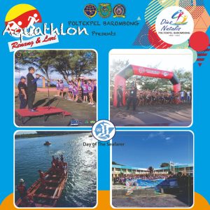 Read more about the article Politeknik Pelayaran Barombong kembali mengadakan acara Aquathlon (Lari & Renang) untuk menyambut Acara Dies Natalis ke 42 dan Hari Pelaut Sedunia