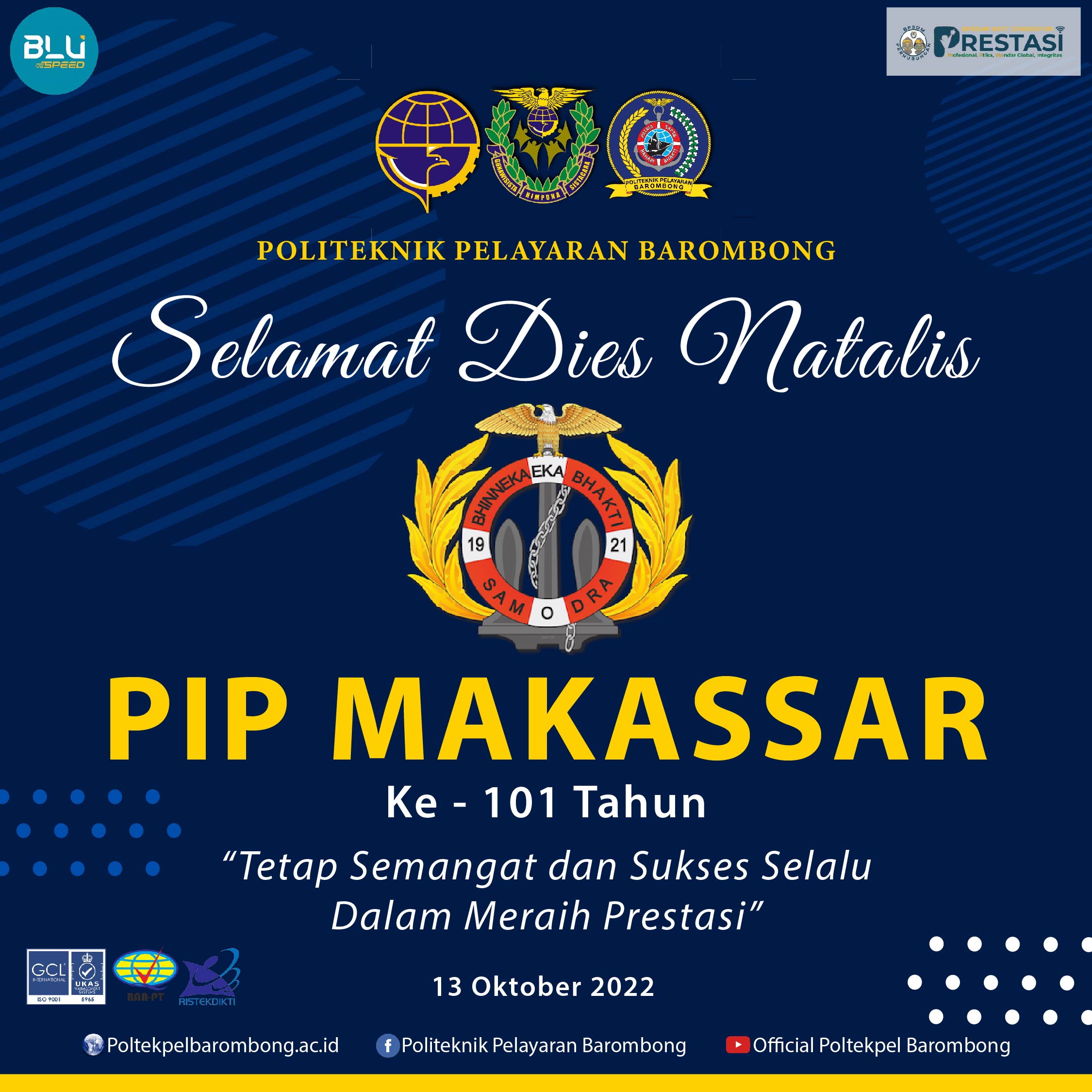You are currently viewing Selamat Dies Natalis PIP Makassar ke-101, Tetap Semangat dan Sukses Selalu dalam Meraih PRESTASI
