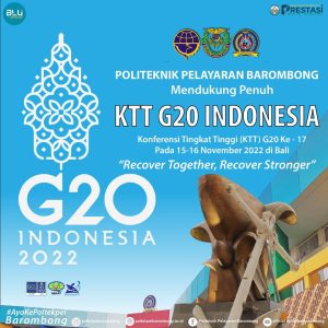 Read more about the article Politeknik Pelayaran Barombong mendukung penuh<br>KTT G20 INDONESIA<br>15-16 November 2022 di Bali<br>“Recover Together, Recover Stronger”