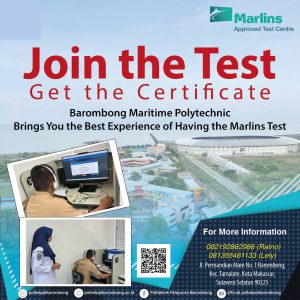 Read more about the article Join the Test, Get the Certificate ! Politeknik Pelayaran Barombong melayani Marlins Test bagi para Pelaut.