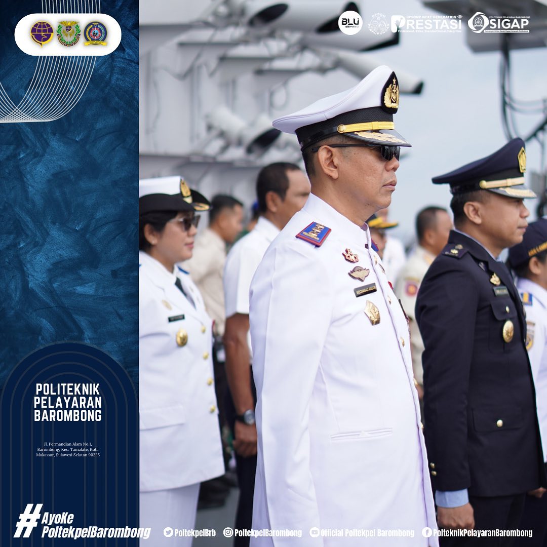 Read more about the article Direktur Politeknik Pelayaran Barombong Capt. Mochammad Abduh, M.M.Tr mengahdiri peringatan Hari Dharma Samudera Tahun 2022, senin (16/01)