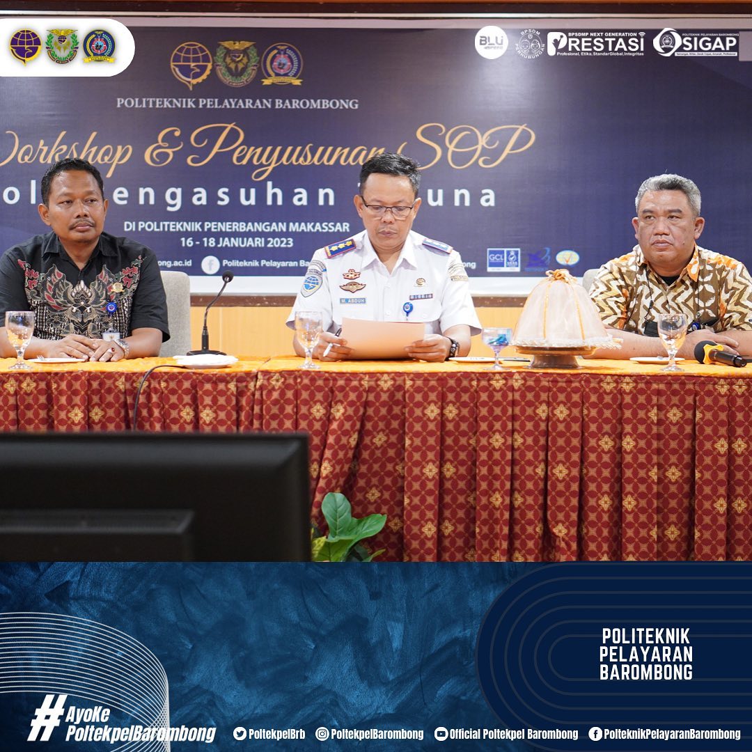 Read more about the article Workshop dan penyusunan SOP pola pengasuhan taruna dilaksanakan di Politeknik Penerbangan Makassar selama 3 hari pada tanggal, 16-18 Januari 2023