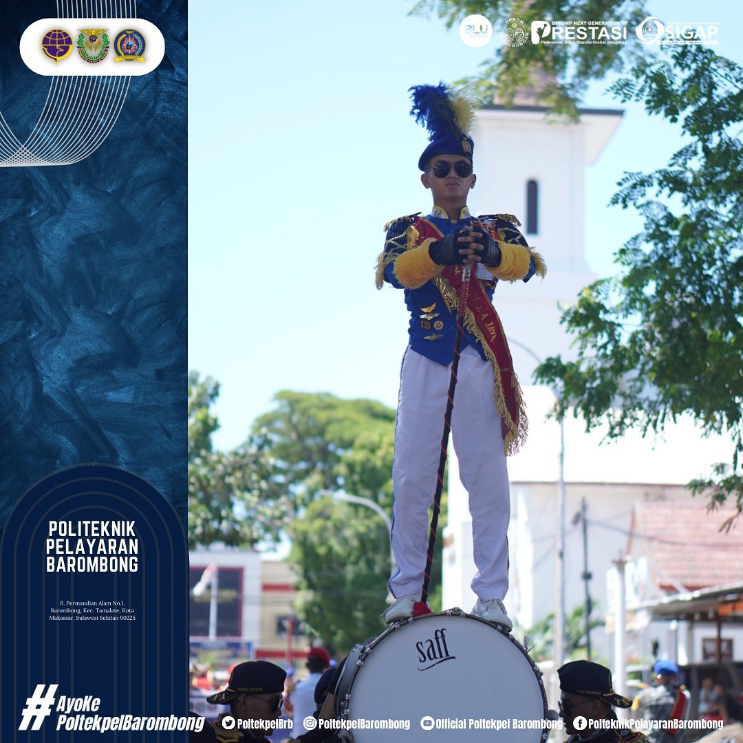 You are currently viewing Politeknik Pelayaran Barombong raih Juara III Umum dalam ajang Festival Makassar Drum Corps Competition (MDCC) Minggu(19/3)