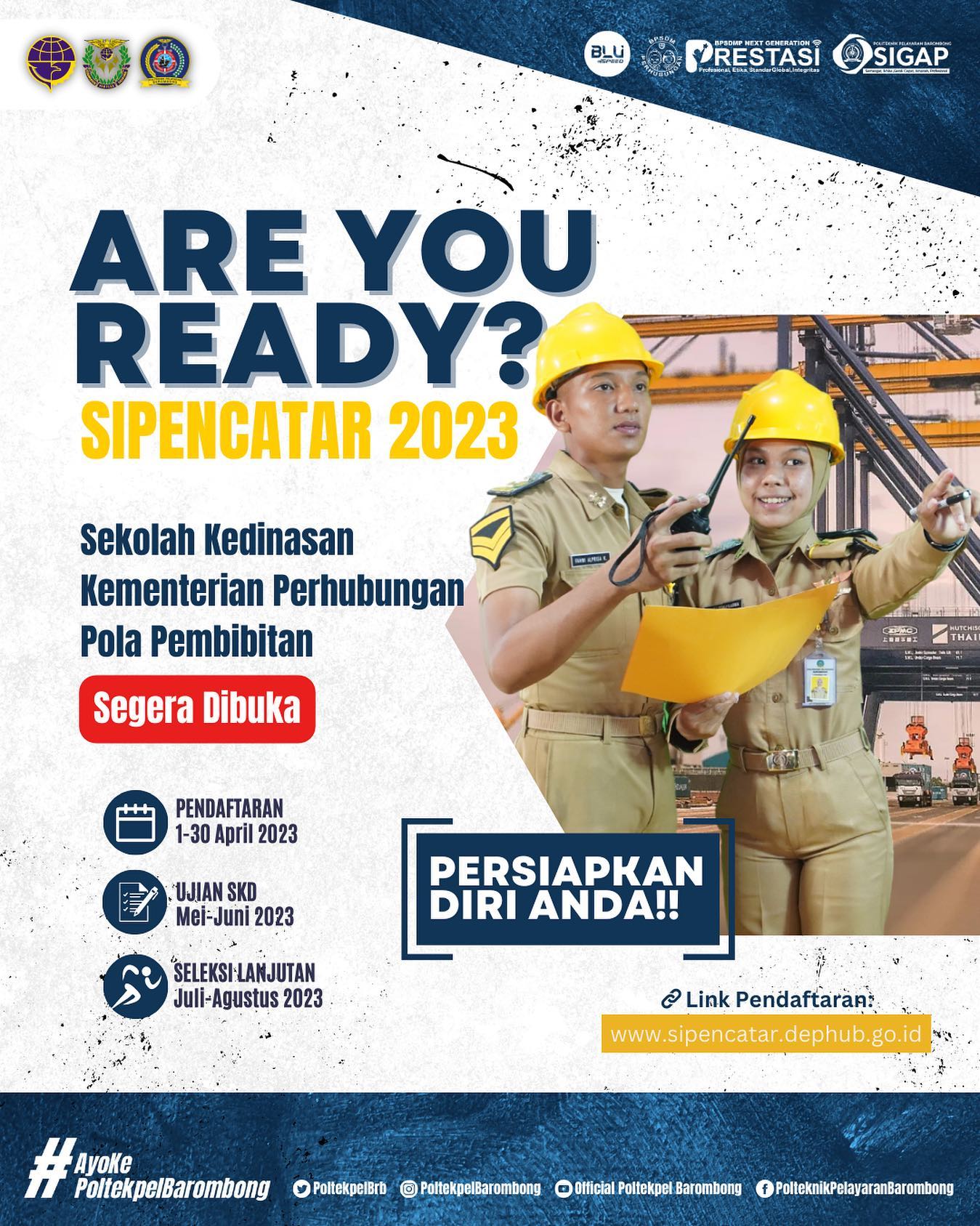 Read more about the article ARE YOU READY? Sipencatar 2023..Sekolah Kedinasan Kementerian Perhubungan Pola Pembibitan Segera Dibuka!!!