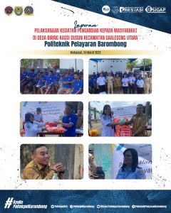 Read more about the article Poltekpel Barombong Melaksanakan Kegiatan Pengabdian Kepada Masyarakat di Desa Biring Kassi Galesong Utara