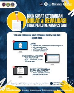 Read more about the article Kabar baik nih buat pelanggan Poltekpel Barombong, Bikin Surat Keterangan Diklat dan Revalidasi sekarang tidak perlu datang ke Kampus lagi!!