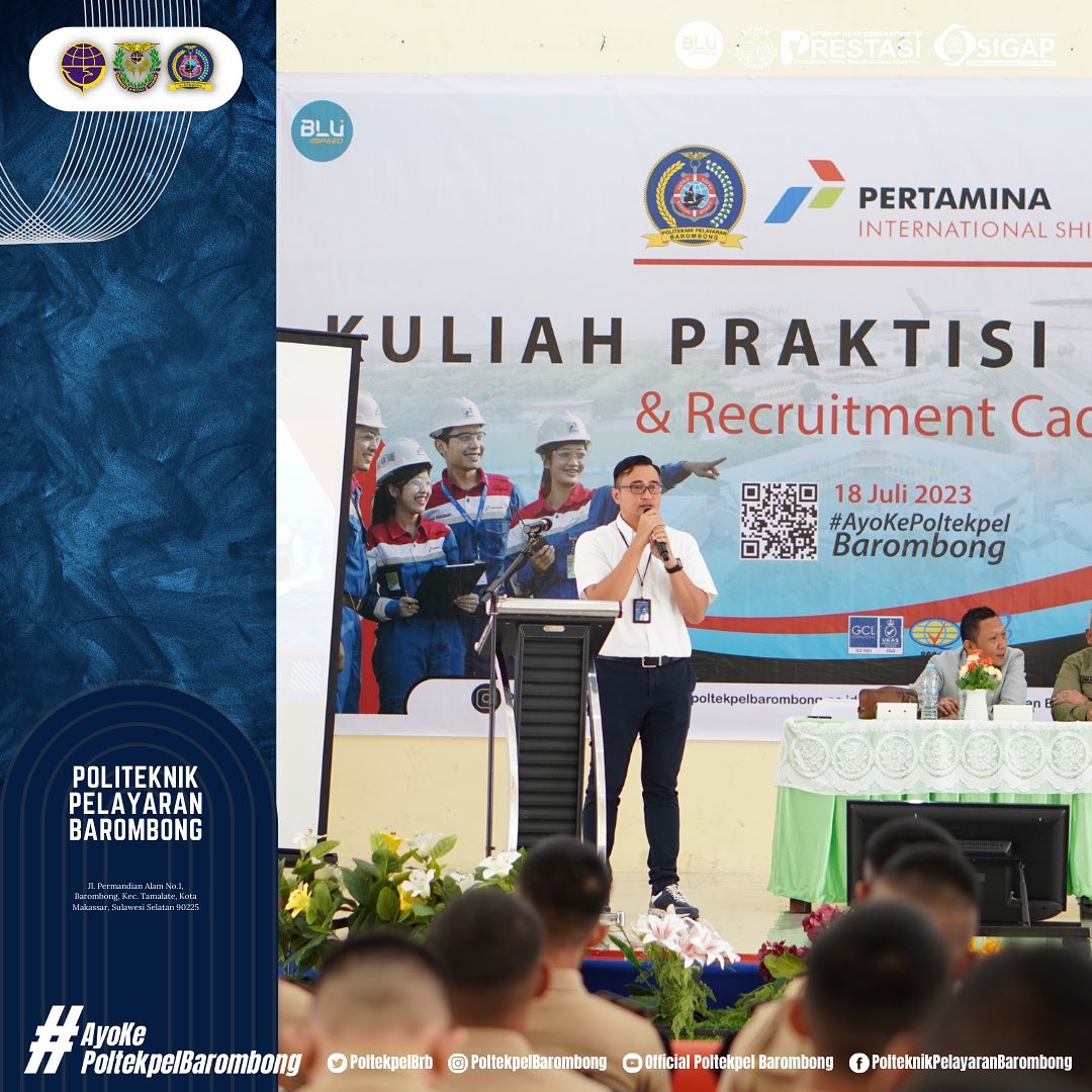 Read more about the article Kuliah Praktisi Industri dan Rekrutmen Kadet Oleh PT. Pertamina International Shipping, Selasa(18/07)