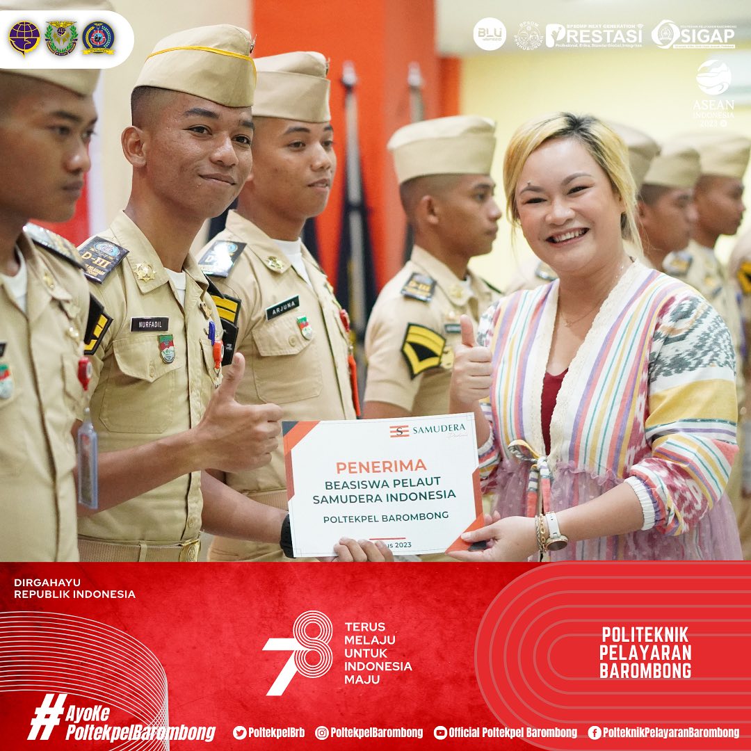 Read more about the article Taruna Politeknik Pelayaran Barombong kembali mendapatkan beasiswa dari PT. Samudera Indonesia, Selasa(22/08)