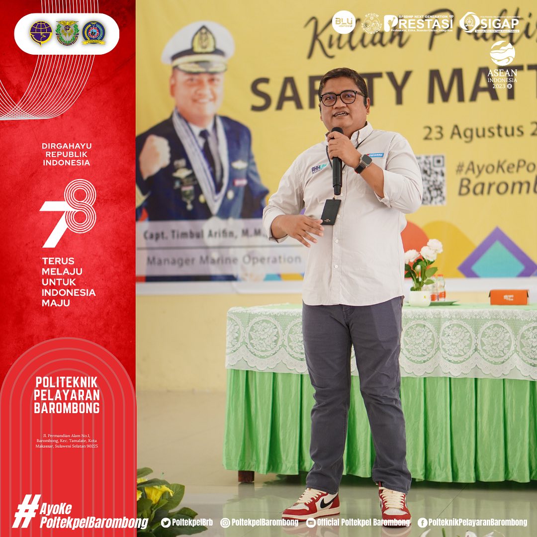Read more about the article Kuliah Praktisi Industri Safety Matter On Board oleh Capt. Timbul Arifin, MM. M.Mar, Rabu(23/08)