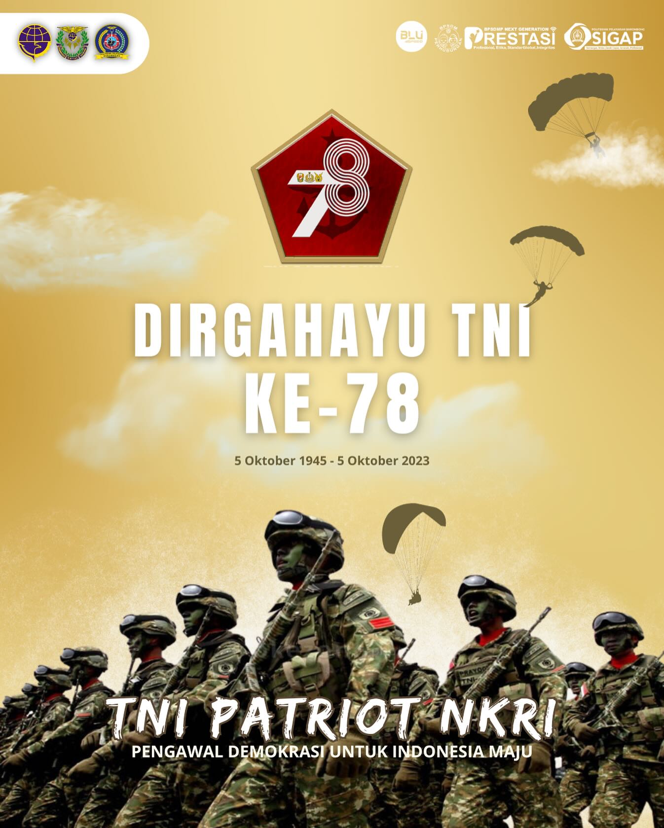 Read more about the article Dirgahayu Tentara Nasional Indonesia ke 78 tahun