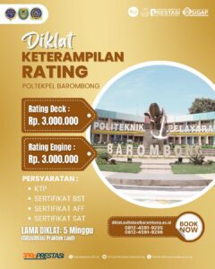 Read more about the article Informasi Ketentuan Tarif Diklat Keterampilan Pelaut Terbaru Diklat Rating Deck/Engine & Diklat Able Deck/Engine