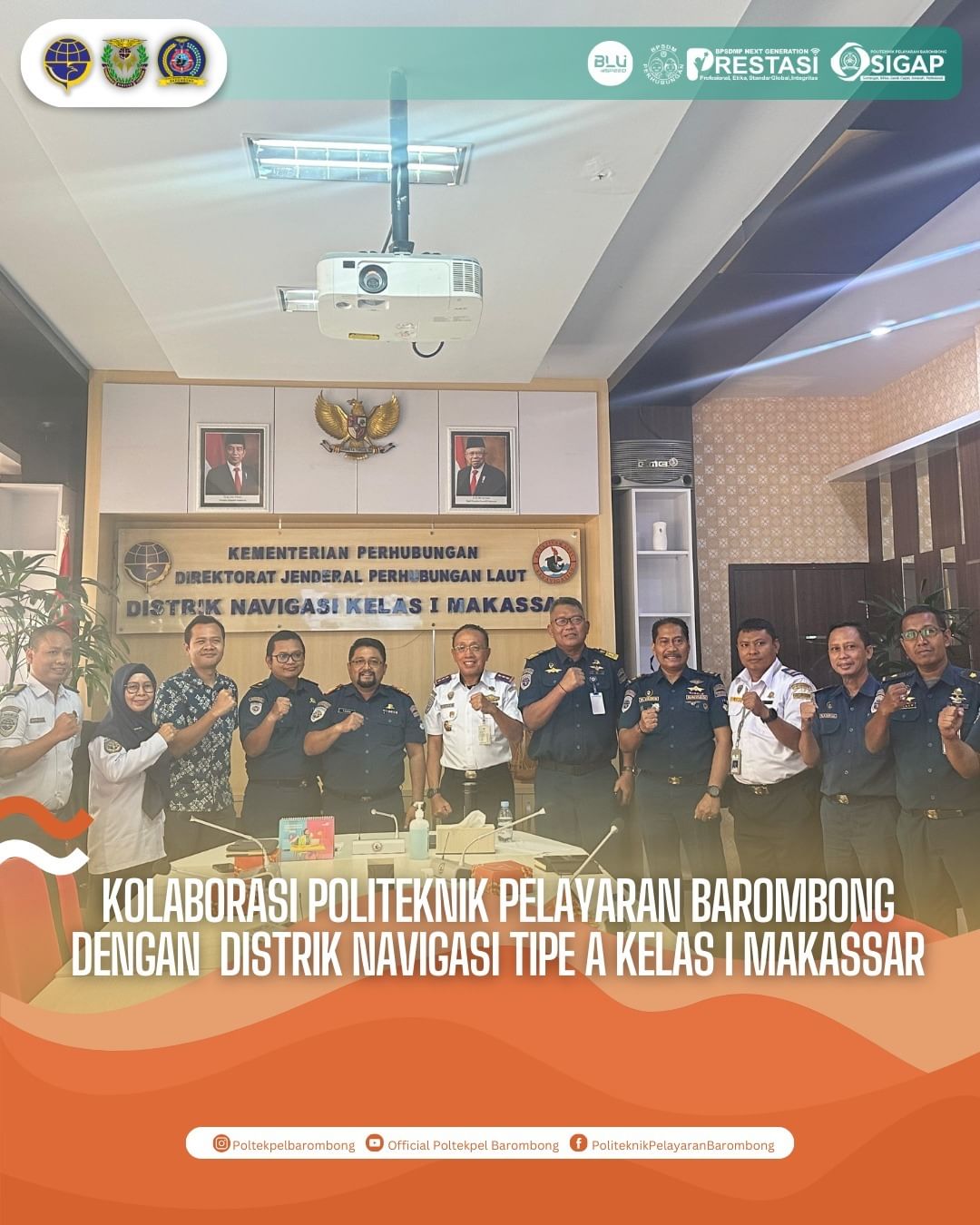 Read more about the article Kolaborasi Politeknik Pelayaran Barombong dengan Distrik navigasi Tipe A Kelas I Makassar, kamis (4/1)