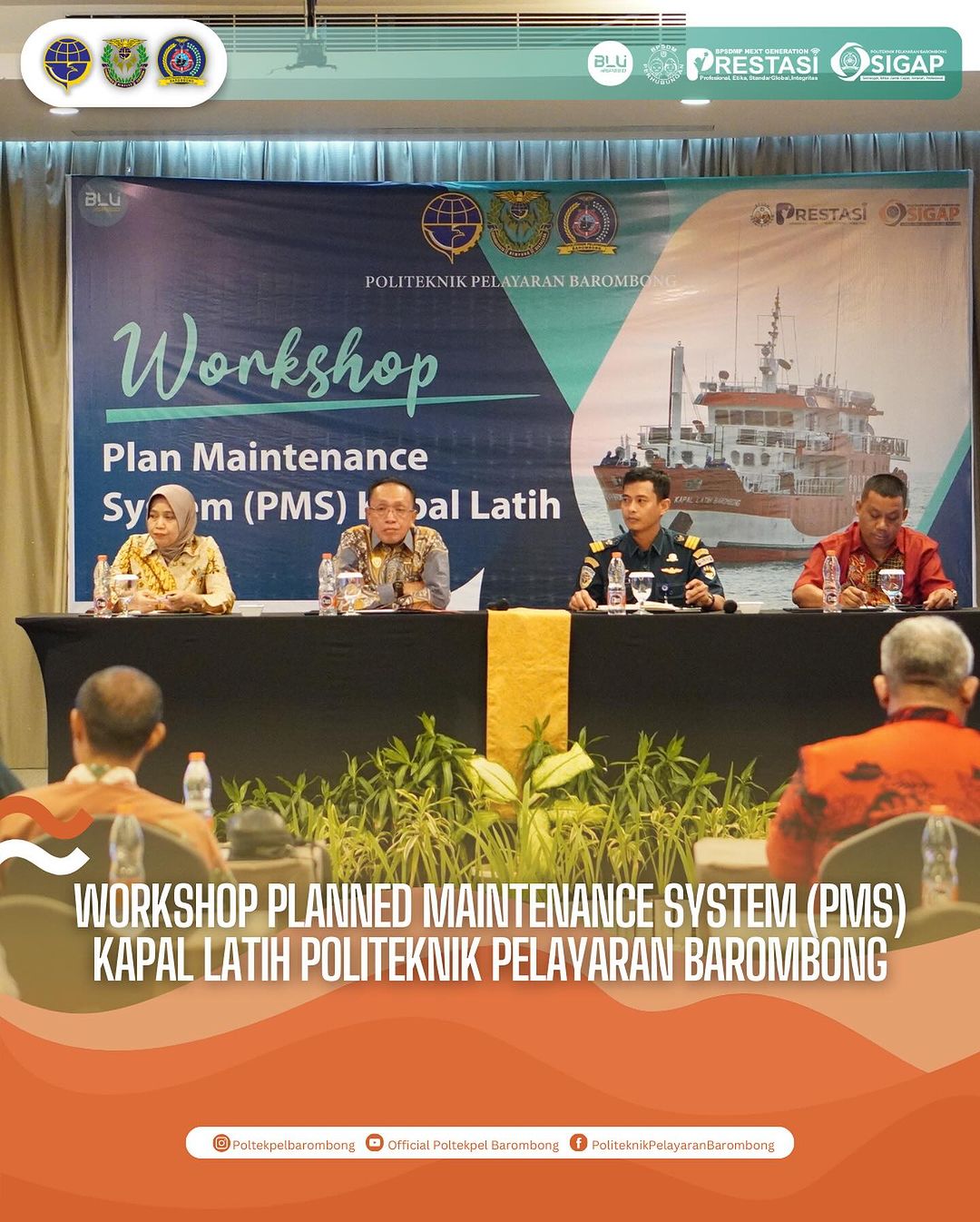 Read more about the article Workshop Planned Maintenance System (PMS) Kapal Latih di Lingkungan Poltekpel Barombong, Kamis (11/01)