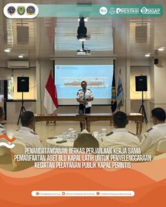 Read more about the article Penandatanganan Berkas Perjanjian Kerja Sama Pemanfaatan Aset Kapal Latih Untuk Penyelenggaraan Kegiatan Pelayanan Publik Kapal Perintis, Senin (29/01)