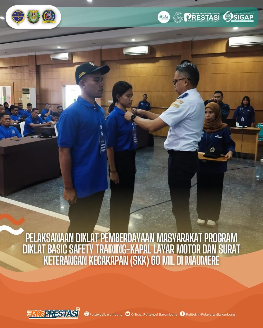 Read more about the article Politeknik Pelayaran Barombong laksanakan kegiatan Diklat Pemberdayaaan Masyarakat di Maumere, Rabu(23/02).
