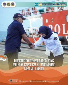 Read more about the article Direktur Politeknik Pelayaran Barombong Melepas Kapal Perintis KM. KL. Barombong menuju Pelabuhan Ambon, Rabu(13/03)