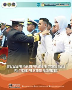 Read more about the article Upacara Pelepasan Perwira Pelayaran Niaga Politeknik Pelayaran Barombong, Kamis (29/02)