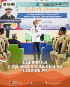 Read more about the article Kuliah Umum Peningkatan Kualitas UKP Mendukung Peran Generasi Muda Maritim, Rabu(27/03)