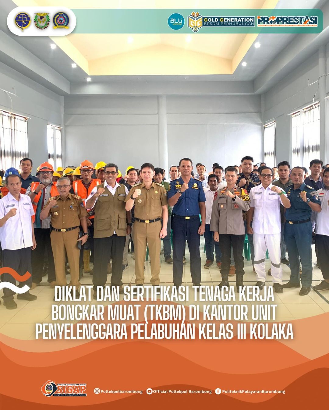 Read more about the article Pelaksanaan Diklat dan Sertifikasi Tenaga Kerja Bongkar Muat (TKBM) di Kantor UPP Kelas III Kolaka, Senin(01/04)