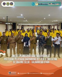 Read more about the article Diklat Pemberdayaan Masyarakat Politeknik Pelayaran Barombong BST KLM& SKK 60 Mil di Tanjung Selor, Kalimantan Utara (14/05)