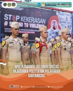 Read more about the article Apel Komando Seluruh Civitas Akademika Politeknik Pelayaran Barombong, Senin (06/05)