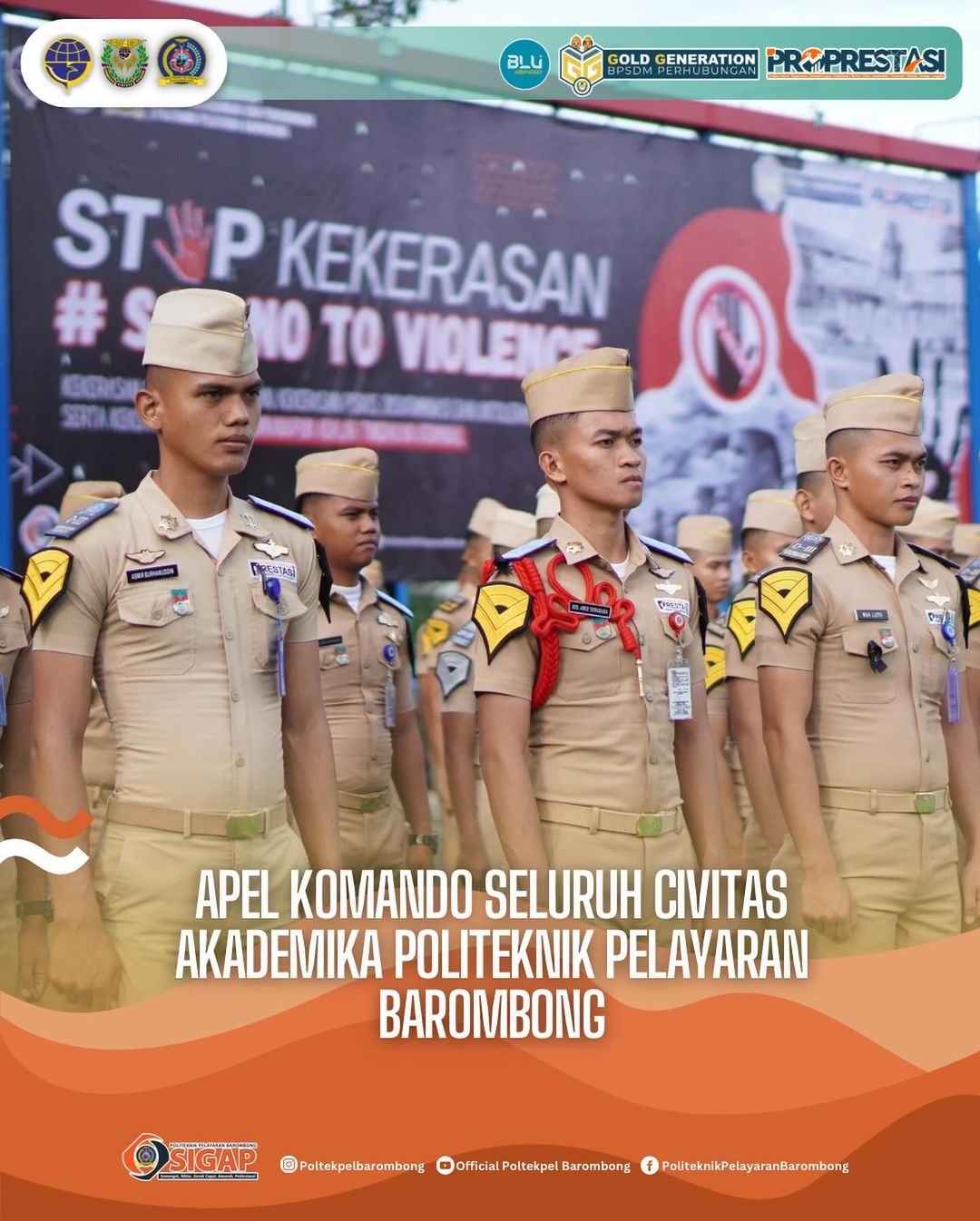 You are currently viewing Apel Komando Seluruh Civitas Akademika Politeknik Pelayaran Barombong, Senin (06/05)