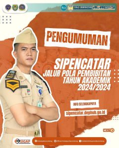 Read more about the article Resmi Dibuka Seleksi Penerimaan Calon Taruna Jalur Pola Pembibitan Tahun Akademik 2024/2025. Jumlah kuota Pola Pembibitan sebanyak 622 Formasi terdiri dari 472 Formasi Pola Pembibitan Kemenhub, 144 Formasi Pola Pembibitan Pemda dan 6 Formasi Pola Pembibitan Kemenhub khusus Orang Asli Papua(OAP)Resmi Dibuka Seleksi Penerimaan Calon Taruna Jalur Pola Pembibitan Tahun Akademik 2024/2025.