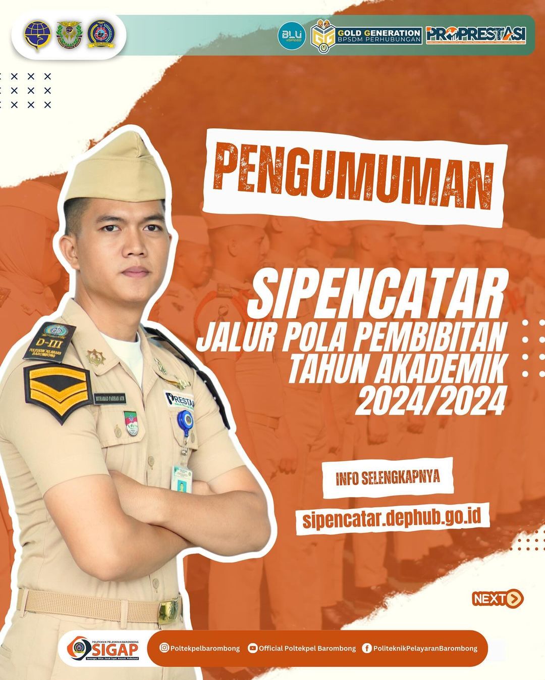 You are currently viewing Resmi Dibuka Seleksi Penerimaan Calon Taruna Jalur Pola Pembibitan Tahun Akademik 2024/2025. Jumlah kuota Pola Pembibitan sebanyak 622 Formasi terdiri dari 472 Formasi Pola Pembibitan Kemenhub, 144 Formasi Pola Pembibitan Pemda dan 6 Formasi Pola Pembibitan Kemenhub khusus Orang Asli Papua(OAP)Resmi Dibuka Seleksi Penerimaan Calon Taruna Jalur Pola Pembibitan Tahun Akademik 2024/2025.