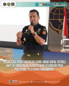 Read more about the article Sosialisasi Pengembangan Karir Awak Kapal Patroli (AKP) Di Lingkungan Kementerian Keuangan Pada Politeknik Pelayaran Barombong (30/05)