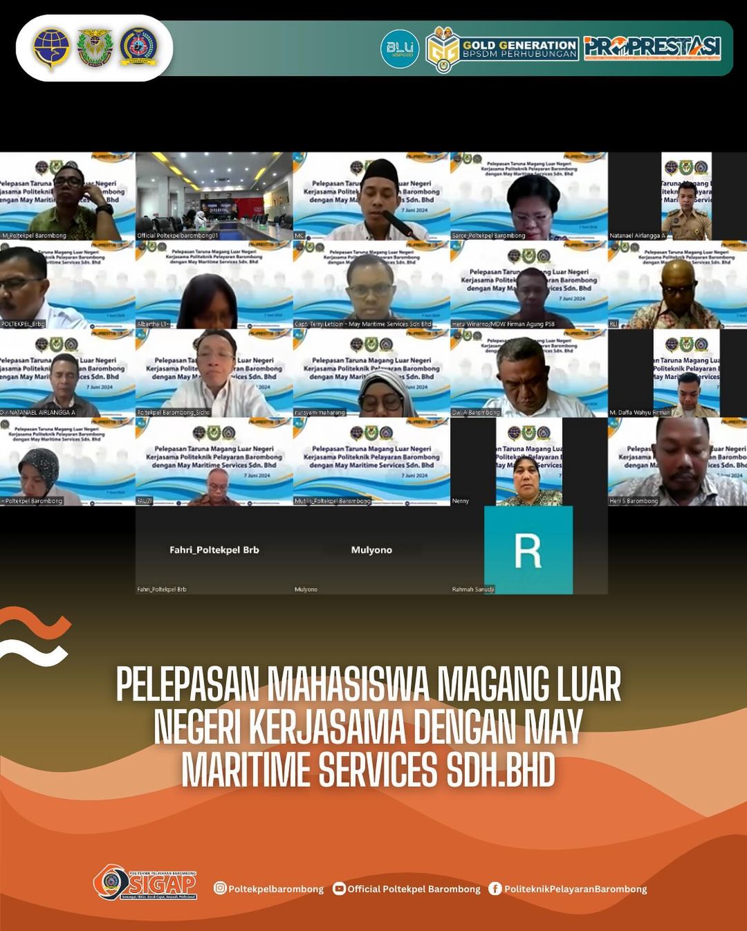 You are currently viewing Pelepasan Mahasiswa Magang Luar Negeri kerjasama dengan May Maritime Services Sdh.Bhd