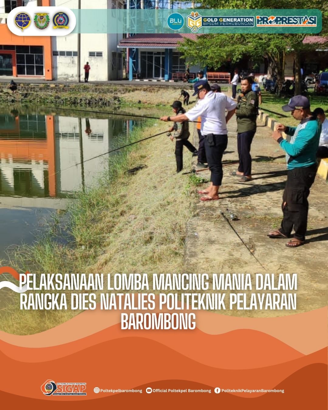 You are currently viewing Yuk intip kembali Kegiatan lomba dalam rangka Dies Natalis ke-44 Poltekpel Barombong Tahun ini. Kegiatan lomba hari ini yaitu lomba Mancing Mania antar pegawai pada Politeknik Pelayaran Barombong.