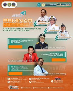 Read more about the article Yuk ikuti kegiatan Seminar Nasional “TRANSFORMASI PENDIDIKAN VOKASI PELAYARAN” dalam rangka Dies Natalis Ke-44 Politeknik Pelayaran Barombong.