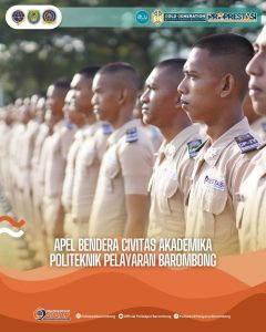 Read more about the article Apel Bendera Civitas Akademika Politeknik Pelayaran Barombong, Senin (07/08)