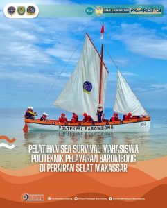 Read more about the article 12 Mahasiswa Politeknik Pelayaran Barombong Melaksanakan Pelatihan Sea Survival, Kamis(11/07)