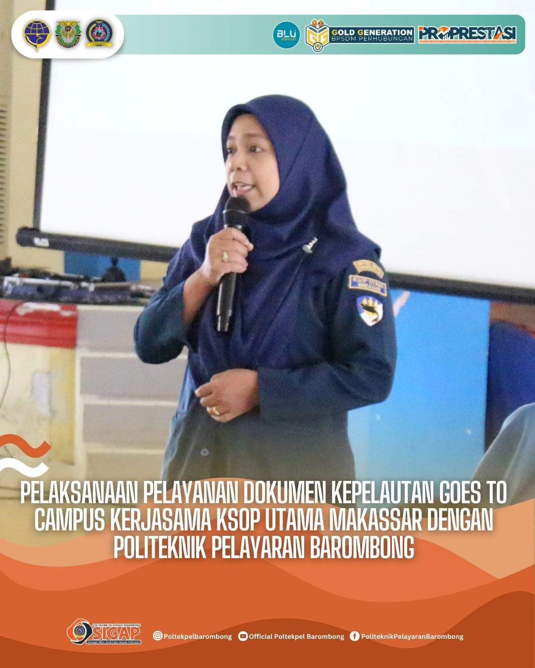 You are currently viewing Pelaksanaan Pelayanan Dokumen Kepelautan Goes to Campus Kerjasasama KSOP Utama Makassar Dengan Politeknik Pelayaran Barombong, Kamis (01/08)