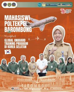 Read more about the article Mahasiswi Politeknik Pelayaran Barombong Mengikuti Global Onboard Training Program di Korea, Rabu(07/08)