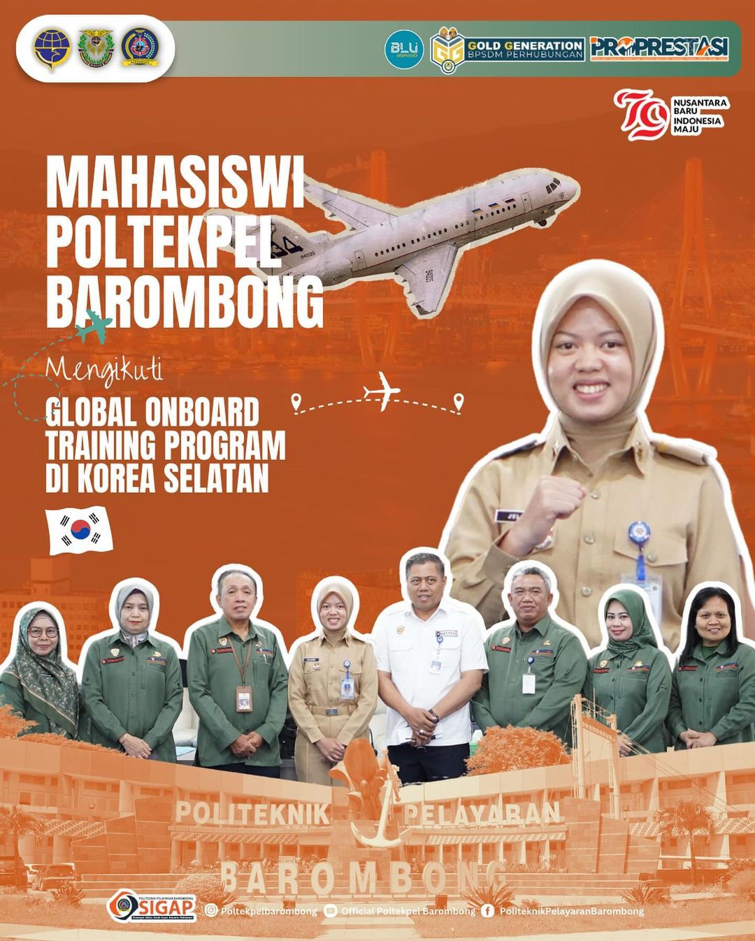 You are currently viewing Mahasiswi Politeknik Pelayaran Barombong Mengikuti Global Onboard Training Program di Korea, Rabu(07/08)