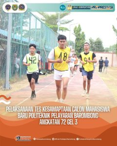 Read more about the article Kegiatan Seleksi Kesamaptaan Sipencatar Angkatan 72 Gelombang III Politeknik Pelayaran Barombong Tahun 2024