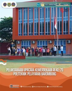 Read more about the article Pelaksanaan upacara memperingati Hari Kemerdekaan Republik Indonesia ke-79 Tahun Politeknik Pelayaran Barombong. Sabtu (17/08)