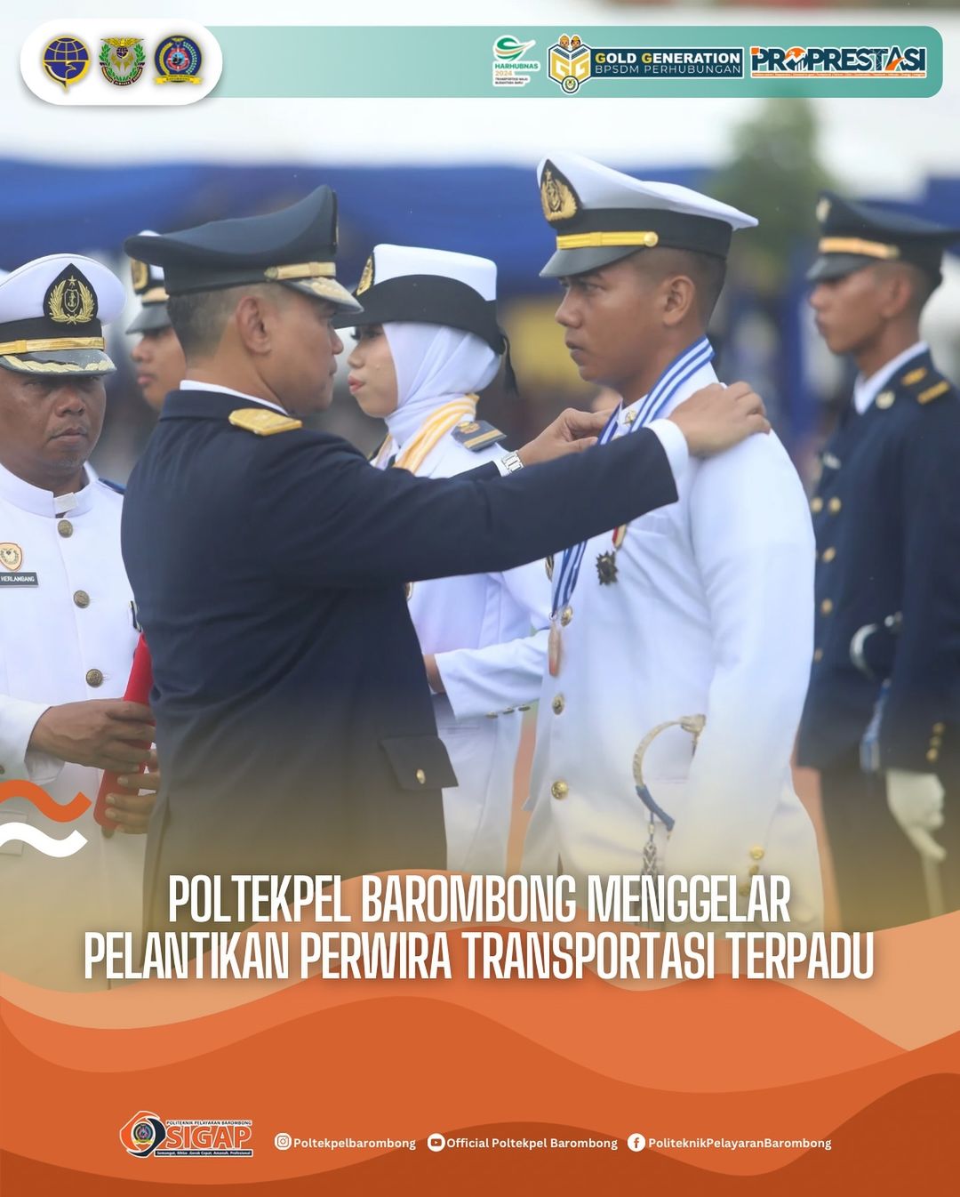 Read more about the article Poltekpel Barombong menggelar Pelantikan Perwira Transportasi Terpadu, Senin (09/09)