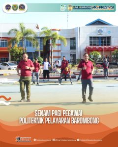 Read more about the article Senam Pagi Pegawai Politeknik Pelayaran Barombong (4/10)