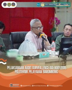 Read more about the article Pelaksanaan Audit Surveillence ISO 9001:2015 Di Politeknik Pelayaran Barombong, Selasa-Rabu (29-30/10)