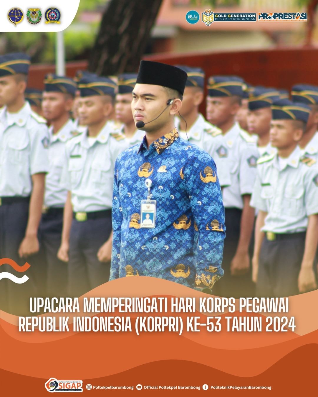 Read more about the article Upacara Memperingati Hari Korps Pegawai Republik Indonesia (KORPRI) Ke-53 Tahun, Senin (29/11)