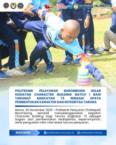 Maros, 30 November 2025 — Kegiatan berlangsung selama 2 (dua) hari sampai tanggal 1 Desember 2025 yang dilaksanakan di Tappawita Arra Highland Kab. Maros ini diisi dengan rangkaian aktivitas yang dirancang untuk mengasah mental, fisik, serta kemampuan kerja sama para taruna.