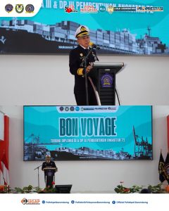 Read more about the article Makassar, 26 Februari 2026 – Politeknik Pelayaran Barombong melaksanakan acara Bon Voyage bagi Taruna/i Program Diploma III (D-III) Pelayaran dan DP-III Pembentukan Angkatan 72. Kegiatan pelepasan ini dihadiri oleh Direktur, jajaran manajemen, dosen, instruktur, serta seluruh civitas akademika dalam suasana penuh khidmat.