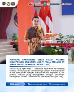 Read more about the article Politeknik Pelayaran Barombong Menggelar Acara Kuliah Praktisi Industri dan Rekrutmen Cadet Prala Bersama PT. Salam Pacific Indonesia Lines (PT. SPIL)