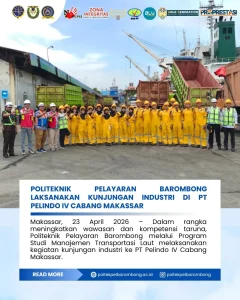 Read more about the article Politeknik Pelayaran Barombong Laksanakan Kunjungan Industri di PT Pelindo Cabang Makassar