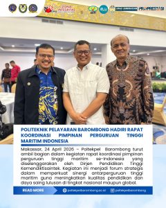 Politeknik Pelayaran Barombong menghadiri Rapat Koordinasi Pimpinan Perguruan Tinggi Maritim Indonesia